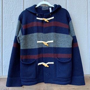 C-Seventeen 100% new wool heavyweight oversized color block thick knit sweater